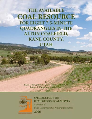 The Available Coal Resource for Eight 7.5-minute Quadrangles in the Alton Coalfield, Kane County, Utah