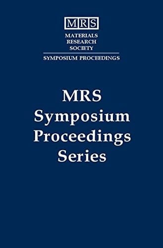Amorphous and Heterogeneous Silicon Thin Films – 2000: Volume 609 (MRS Proceedings)