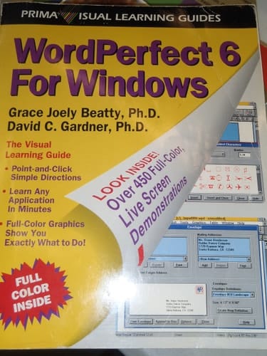 WordPerfect 6 for Windows The Visual Learning Guide