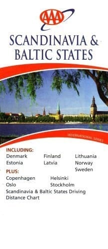 Scandinavia & Baltic States Including Denmark, Estonia, Finland, Latvia, Lithuania, Norway, Sweden, Plus Copenhagen ... Distance Chart: Travel with Someone You Trust