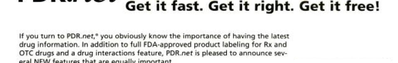 Physicians' Desk Reference Supplements 2004