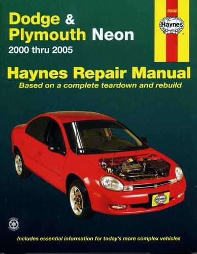 Dodge & Plymouth Neon 2000 thru 2005