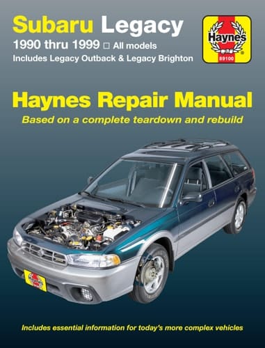 Subaru Legacy 1990 thru 1999 Includes Legacy Outback & Legacy Brighton
