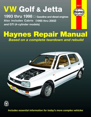 VW Golf & Jetta 1993 thru 1998