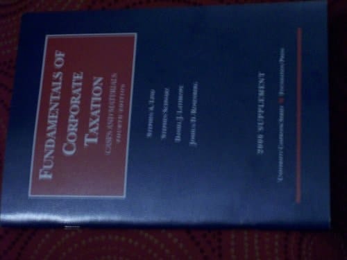 2000 Supplement to Cases and Materials on Fundamentals of Corporate Taxation