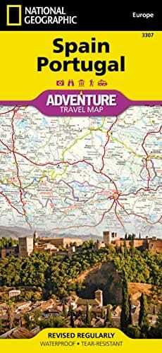 Spain, Portugal Adventure Travel Map