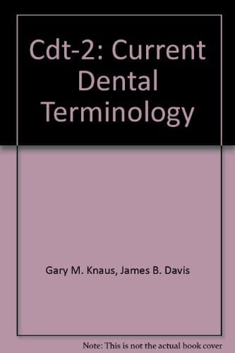 CDT-2 Current Dental Terminology