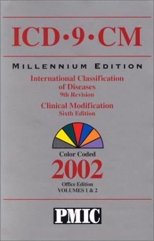 ICD-9-CM 2002, Pmic Standard, Compact, International Classification of Diseases, 9th Revision Clinical Modification, (Color-Coded,