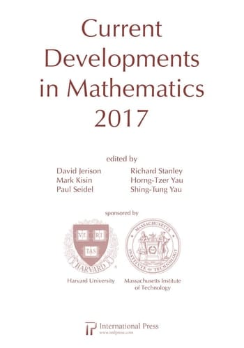 Current Developments in Mathematics 2017