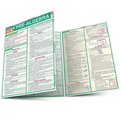 Pre-Algebra QuickStudy Laminated Reference Guide