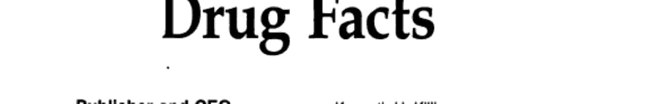 Patient Drug Facts 2003