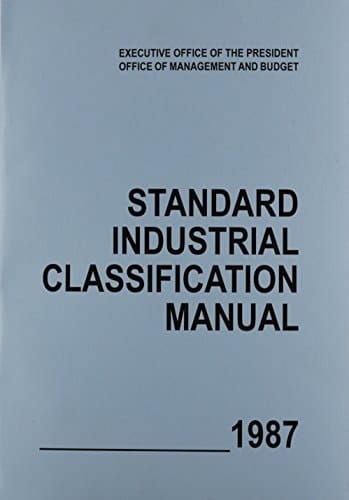 Standard Industrial Classification Mannual