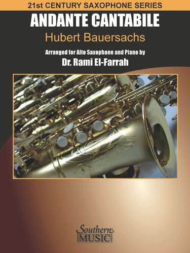 Andante Cantabile 21st Century Saxophone Series for Alto Saxophone and Piano
