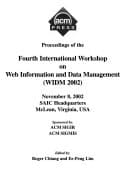WIDM Proceedings of the InteWorkshop on Web Information and Data Management