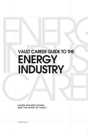 Vault Career Guide to the Energy Industry
