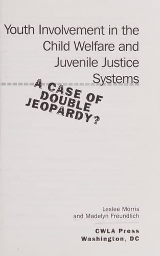 Youth Involvement In The Child Welfare And Juvenile Justice Systems: A Case Of Double Jeopardy?