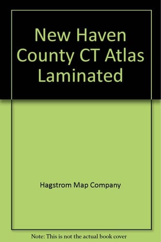 New Haven County CT Atlas Laminated
