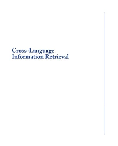 Cross-language Information Retrieval