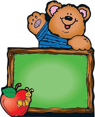Chalkboard Bear Notepad