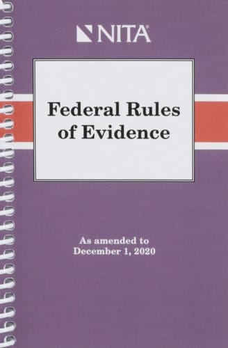 Federal Rules of Evidence As Amended to December 1, 2020