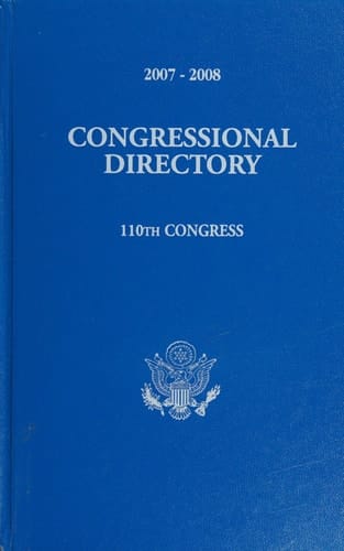 Official Congressional directory, 2007-2008: 110th Congress convened January 4, 2007