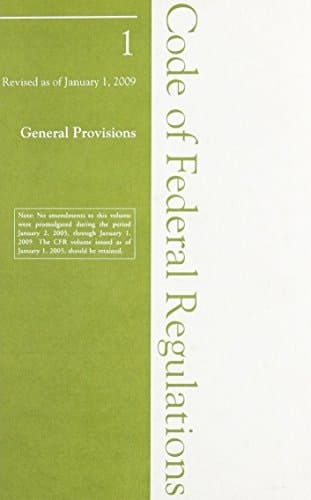 2009 01 CFR