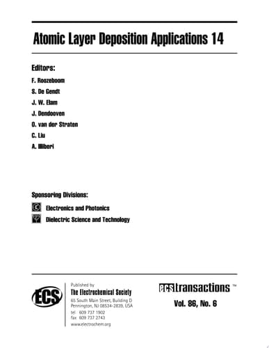 Atomic Layer Deposition Applications 14