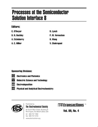 Processes at the Semiconductor Solution Interface 8