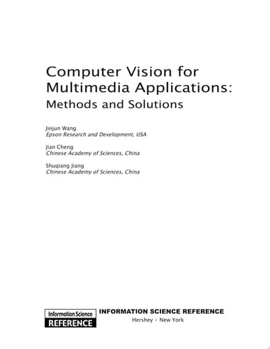 Computer Vision for Multimedia Applications