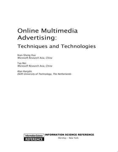 Online Multimedia Advertising: Techniques and Technologies