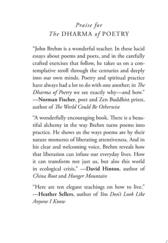 The Dharma of Poetry How Poems Can Deepen Your Spiritual Practice and Open You to Joy