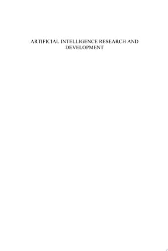 Artificial Intelligence Research and Development Proceedings of the 15th International Conference of the Catalan Association for Artificial Intelligence