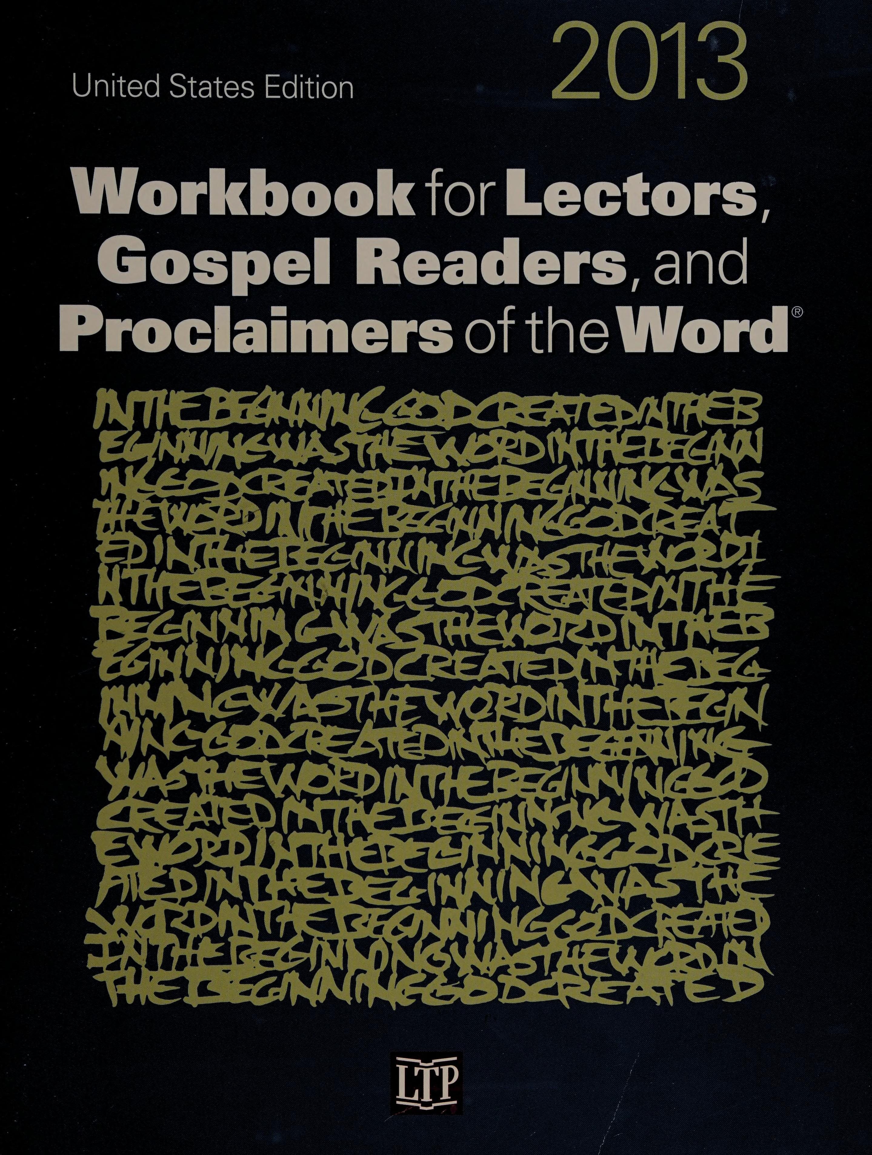 2013 Workbook for Lectors