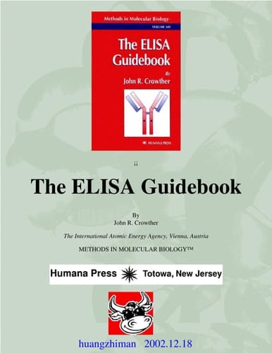 The ELISA Guidebook Second Edition