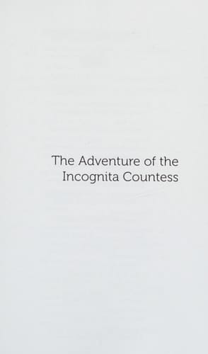 The Adventure of the Incognita Countess