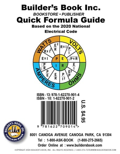 Quick Formula Guide Based on the 2020 National Electrical Code