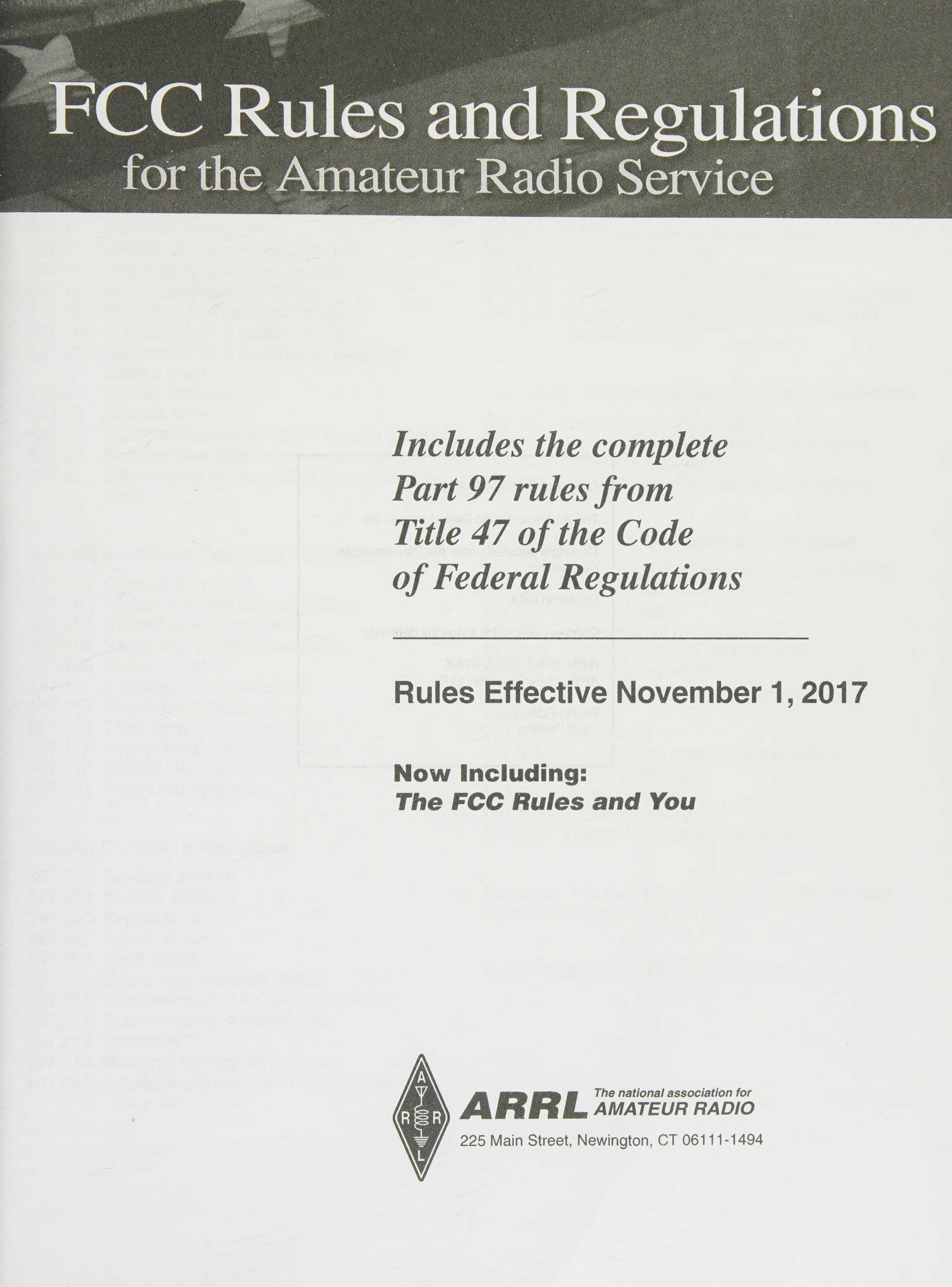 FCC Rules and Regulations for the Amateur Radio Service