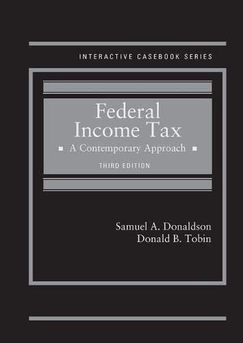 Federal Income Tax A Contemporary Approach