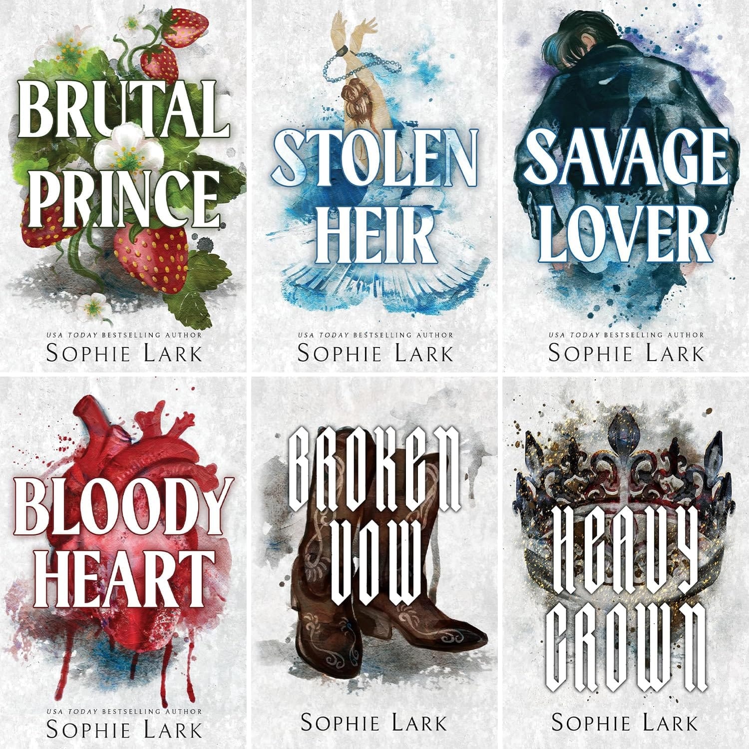 Brutal Birthright Series 6 Books Set. Brutal Prince, Stolen Heir, Savage Lover, Bloody Heart, Broken Vow, Heavy Crown