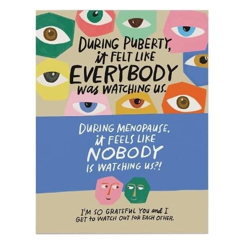 6-Pack Em & Friends Watch Out for Each Other Menopause Card
