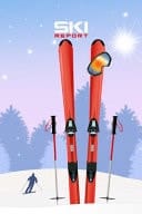 Ski Report Punktraster Notizbuch 6x9 Zoll (hnlich A5 Format) Merkbuch Mit Skier Ausrstung Stcke Brille Cover Tolle Geschenkidee Fr Winter Sport Mann Frau Kind