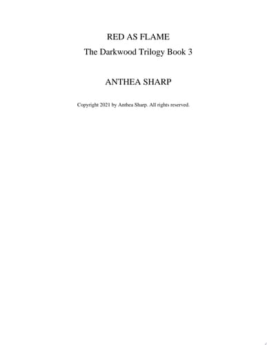 Red as Flame A YA Romantic Fantasy