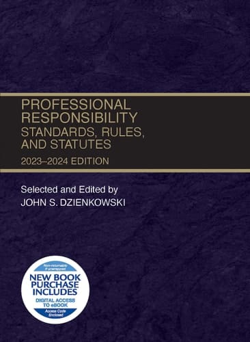 Professional Responsibility, Standards, Rules, and Statutes, 2023-2024