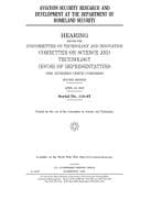 Aviation Security Research and Development at the Department of Homeland Security