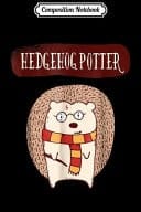 Composition Notebook Cute Funny Hedgehog Potter Doodle Journal/Notebook Blank Lined Ruled 6x9 100 Pages
