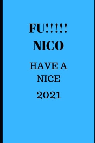 Jahresplaner FÜr Nico Bullet-Journal Style - Personalisiert Für Den Namen Nico - eine Seite Pro Tag - Geschenkidee Für Männer