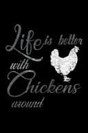 Life Is Better with Chickens Around 110 Game Sheets - SeaBattle Sea Battle Blank Games - Soft Cover Book for Kids for Traveling & Summer Vacations - Mini Game - Clever Kids - 110 Lined Pages - 6 X 9 in - 15. 24 X 22. 86 Cm - Single Player - Funny Great Gif