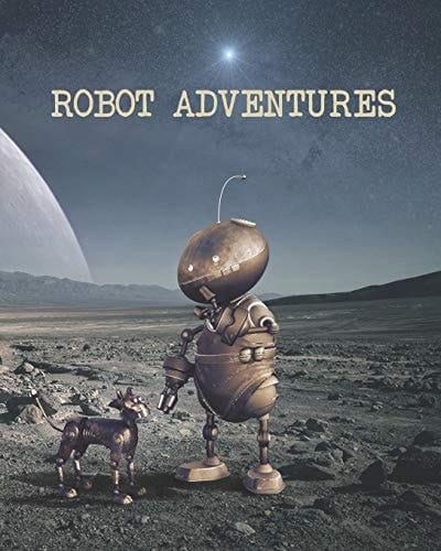 Robot Adventures Mapping Paper for the Dungeon Master with Alternating Hexagon Paper (Small) and Graph Paper (5x5), 160 Pages, 8x10