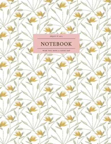 Notebook 100 Lined Journal Pages | Diary | 8. 5 X 11 Large Composition Notebook Matte Finish Paperback