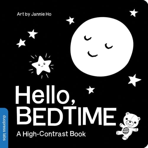 Hello, Bedtime A Perfect High-Contrast Black-And-White Board Book for a Baby Shower Gift to Newborns and Babies